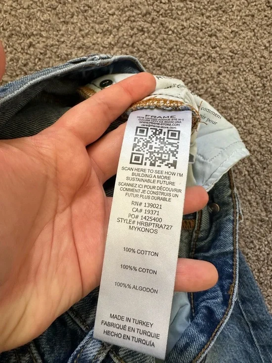 Frame High Rise Le Baggy Jeans - Picture 4 of 7